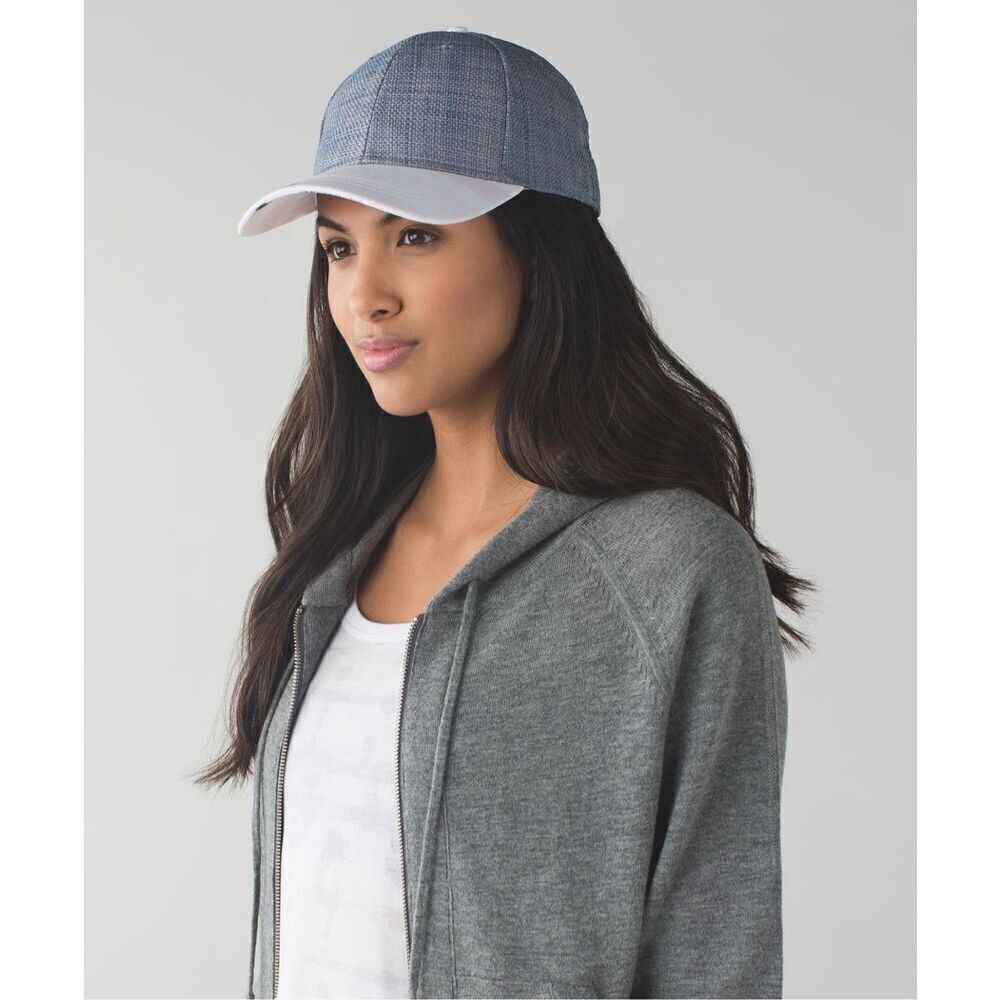 Lululemon Baller Hat Straw Sunset Stripe Blush Quartz Multi Blush Quartz